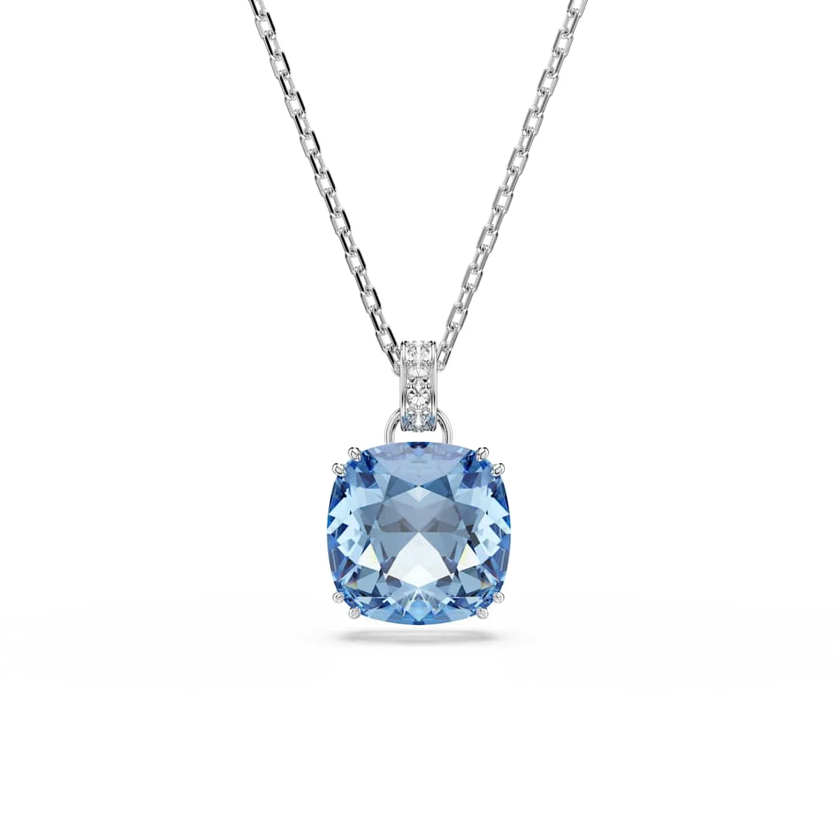 Swarovski Millenia pendant Cushion cut Blue Rhodium plated
