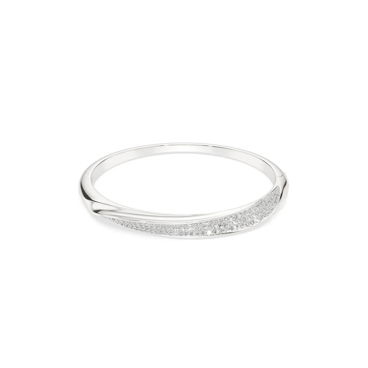 Swarovski Classica bangle Round cut White.Sterling silver