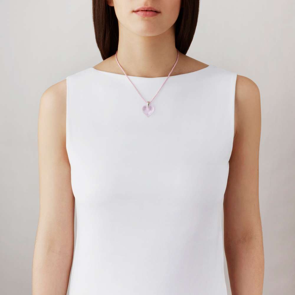 Lalique Pink Heart Small: 66532