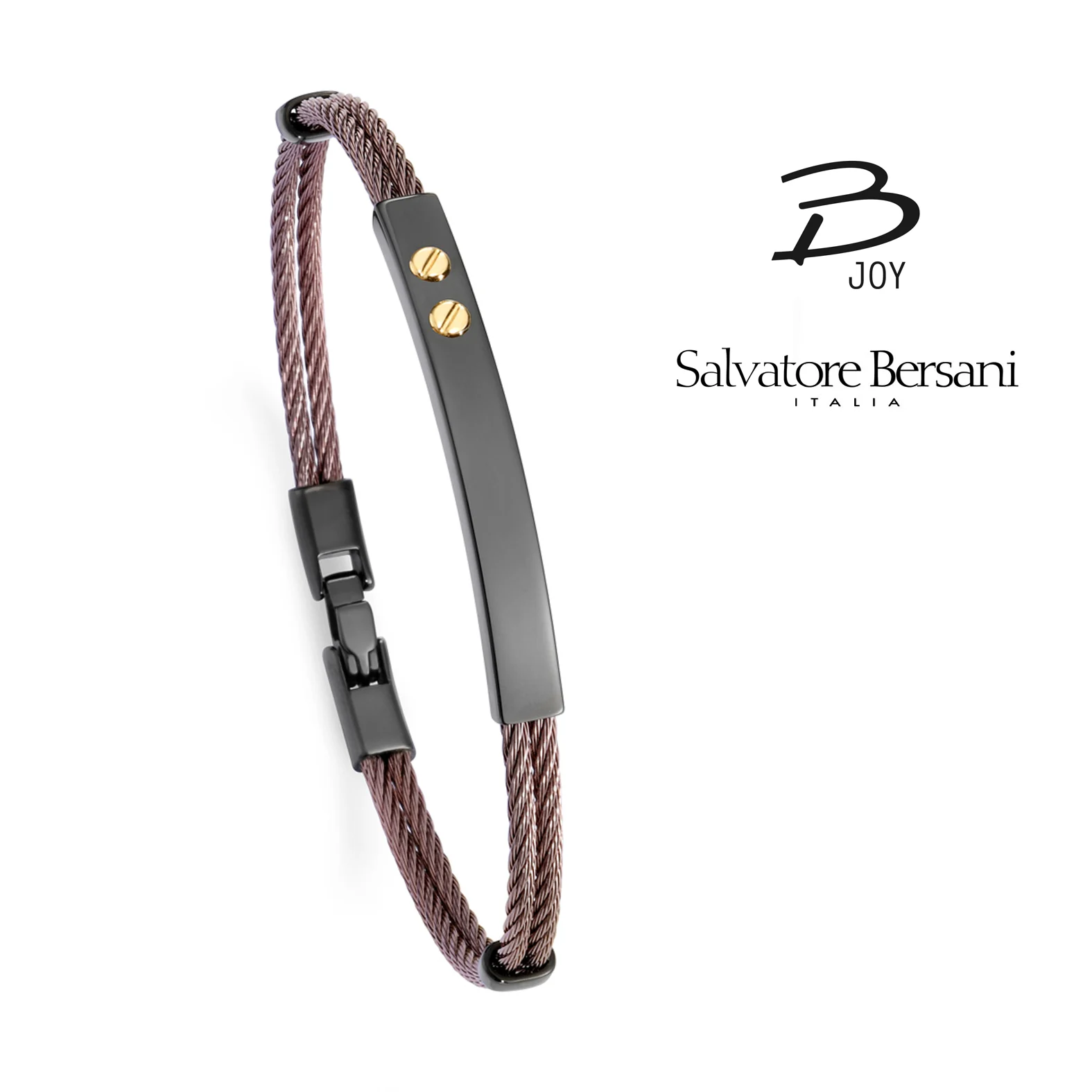 Salvatore Bersani BJoy Bronze Steel Cable Bracelet