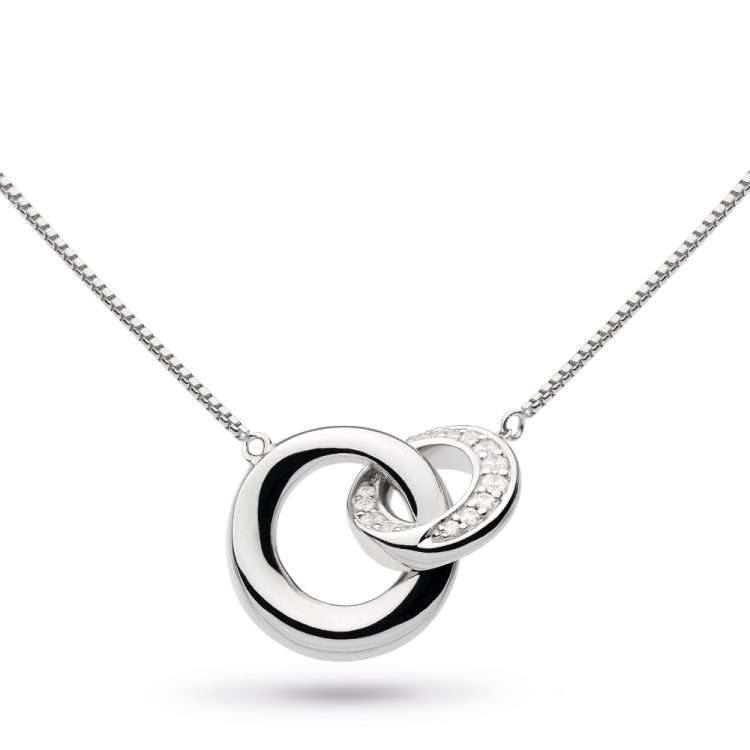 Kit Heath Bevel Cirque CZ Pave Link Necklace