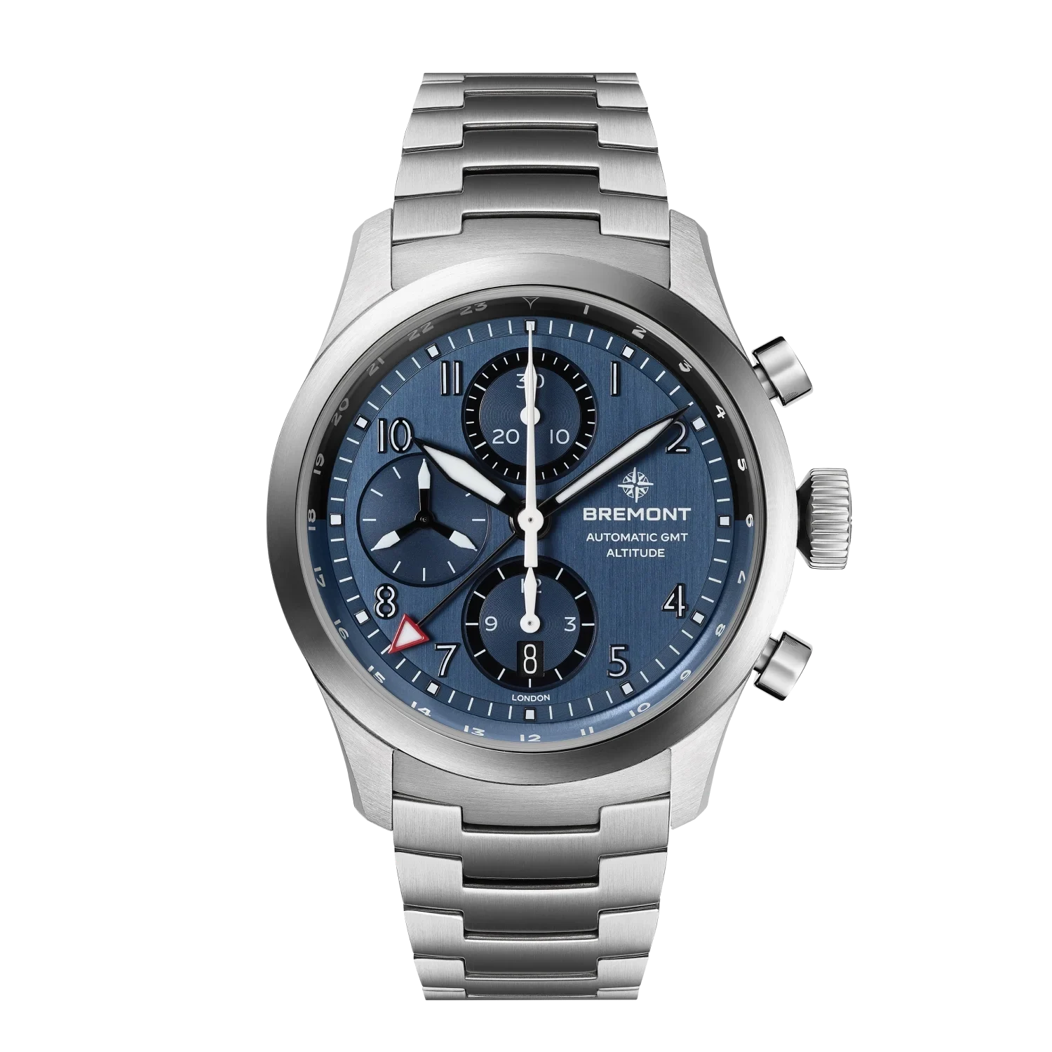 Bremont Altitude Chronograph GMT, Blue Dial, Bracelet