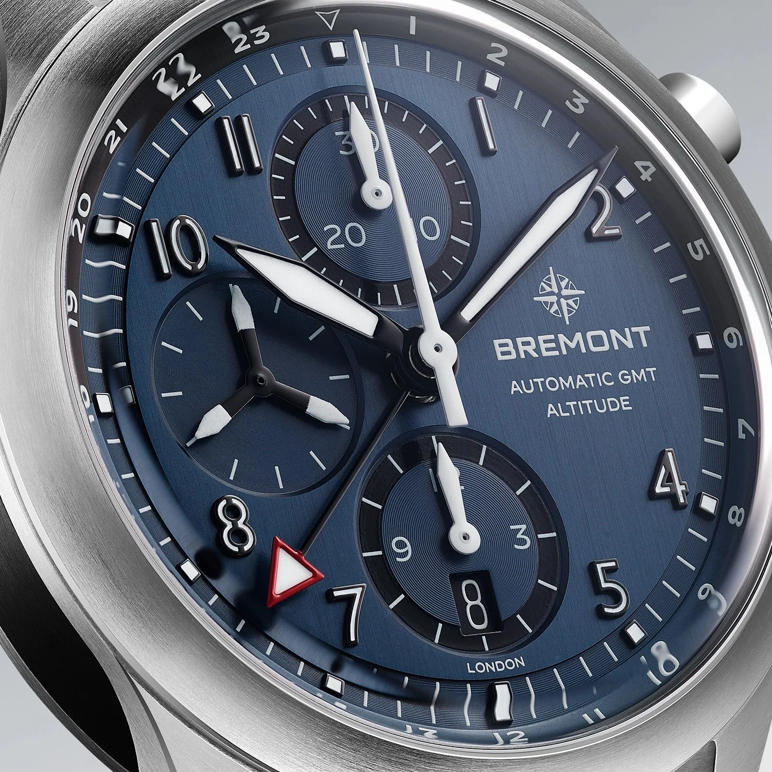 Altitude 42mm Chronograph GMT Blue Dial Bracelet