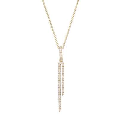 18ct Diamond Drop Pendant