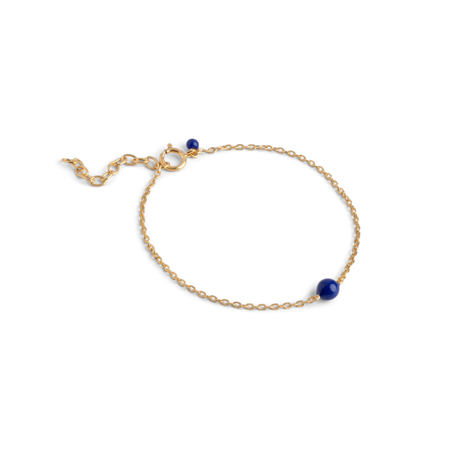Enamel Copenhagen Balloon Bracelet, Night Blue, Gold Plated