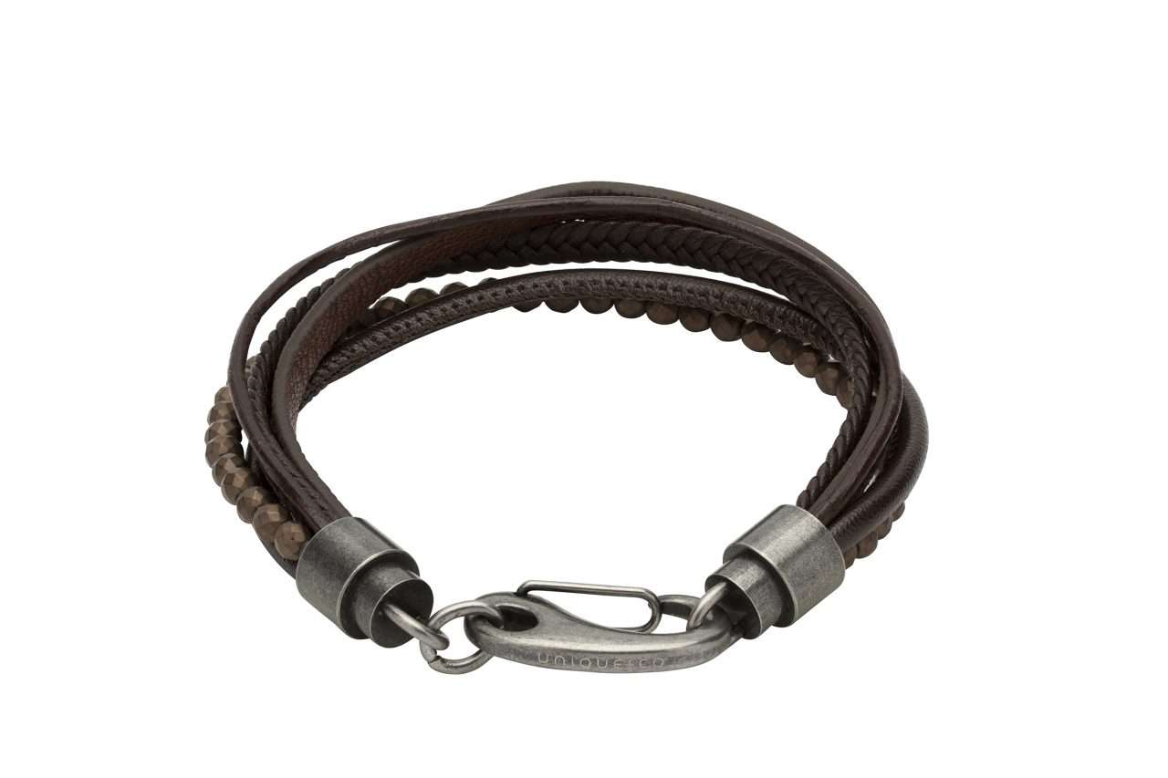 Unique and Co Multil Strand Black & Brown Bracelet : 0904148