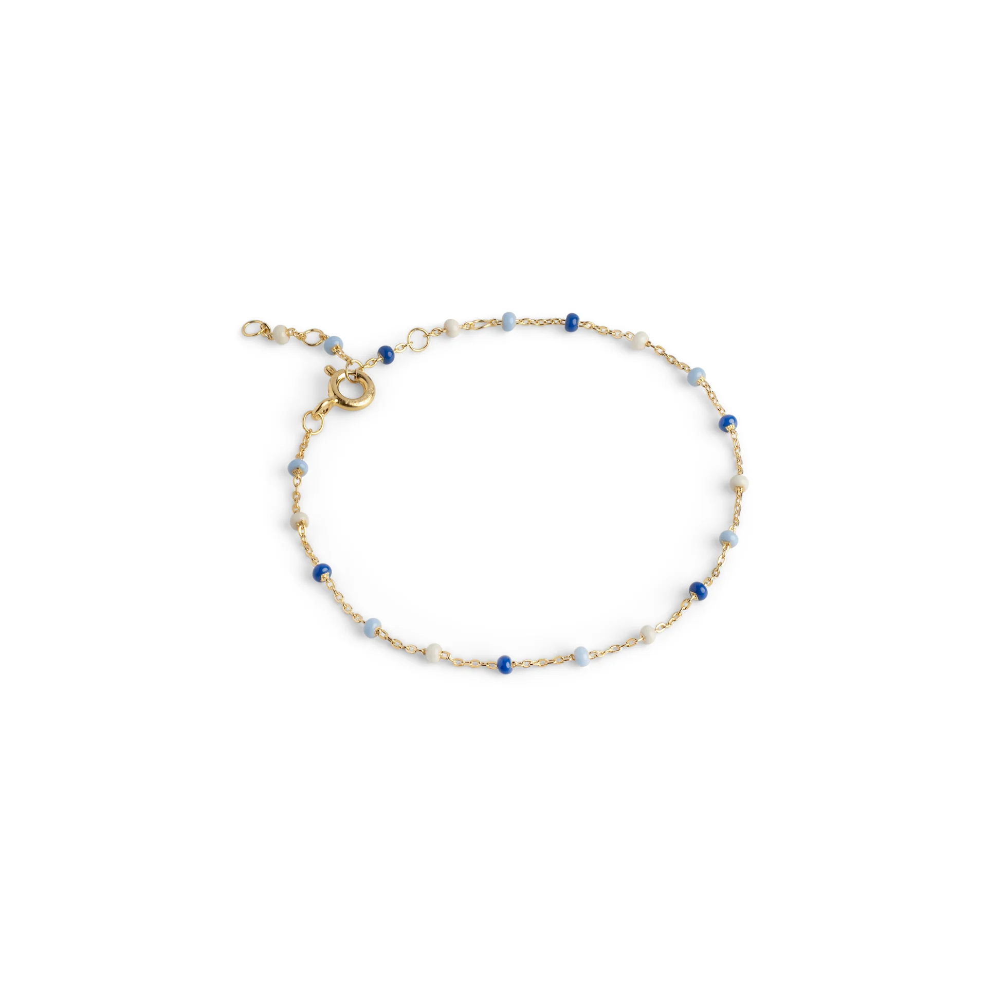 Enamel Copenhagen Lola Bracelet, Marine, Gold Plated