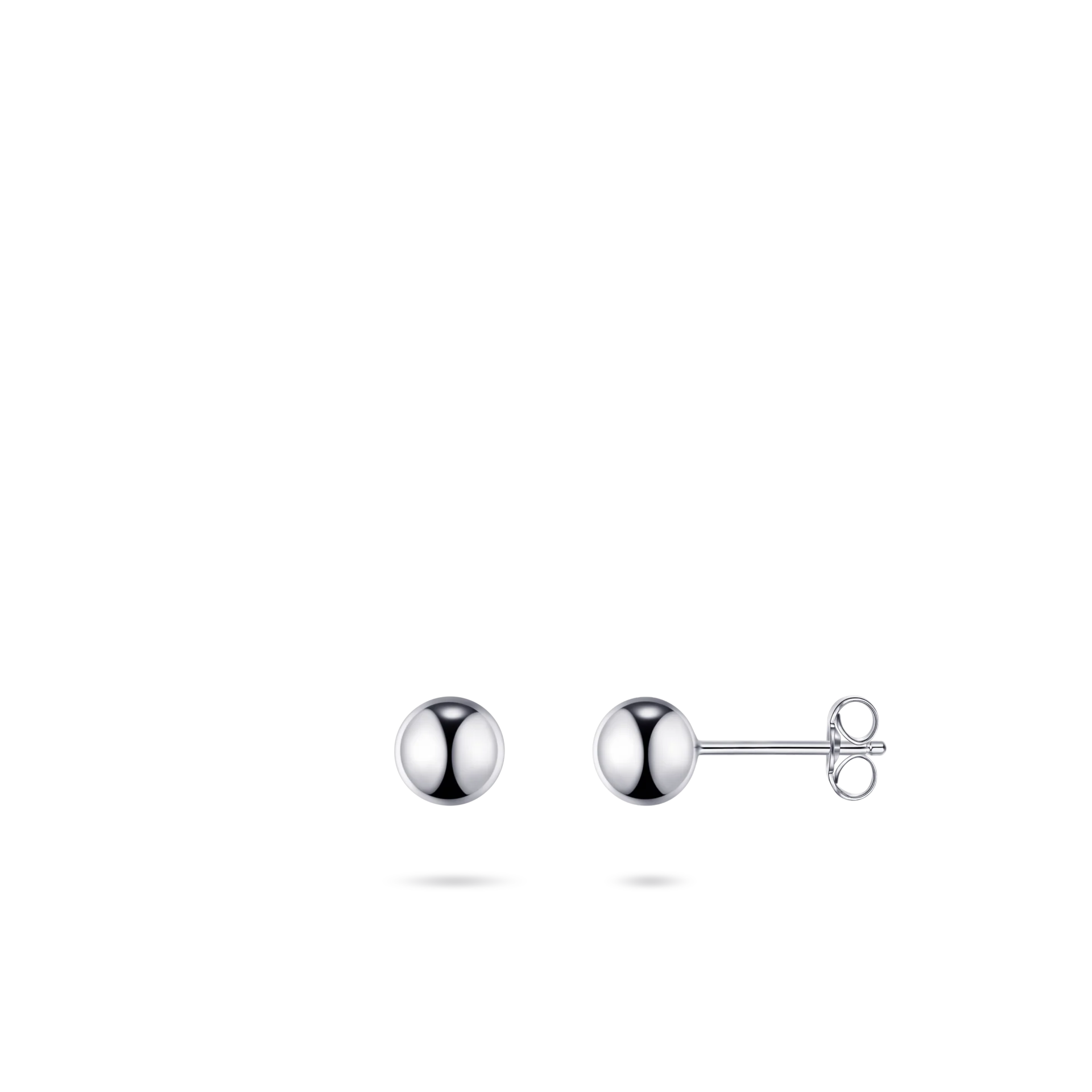 Gisser Silver Beaded Ear Studs 5mm
