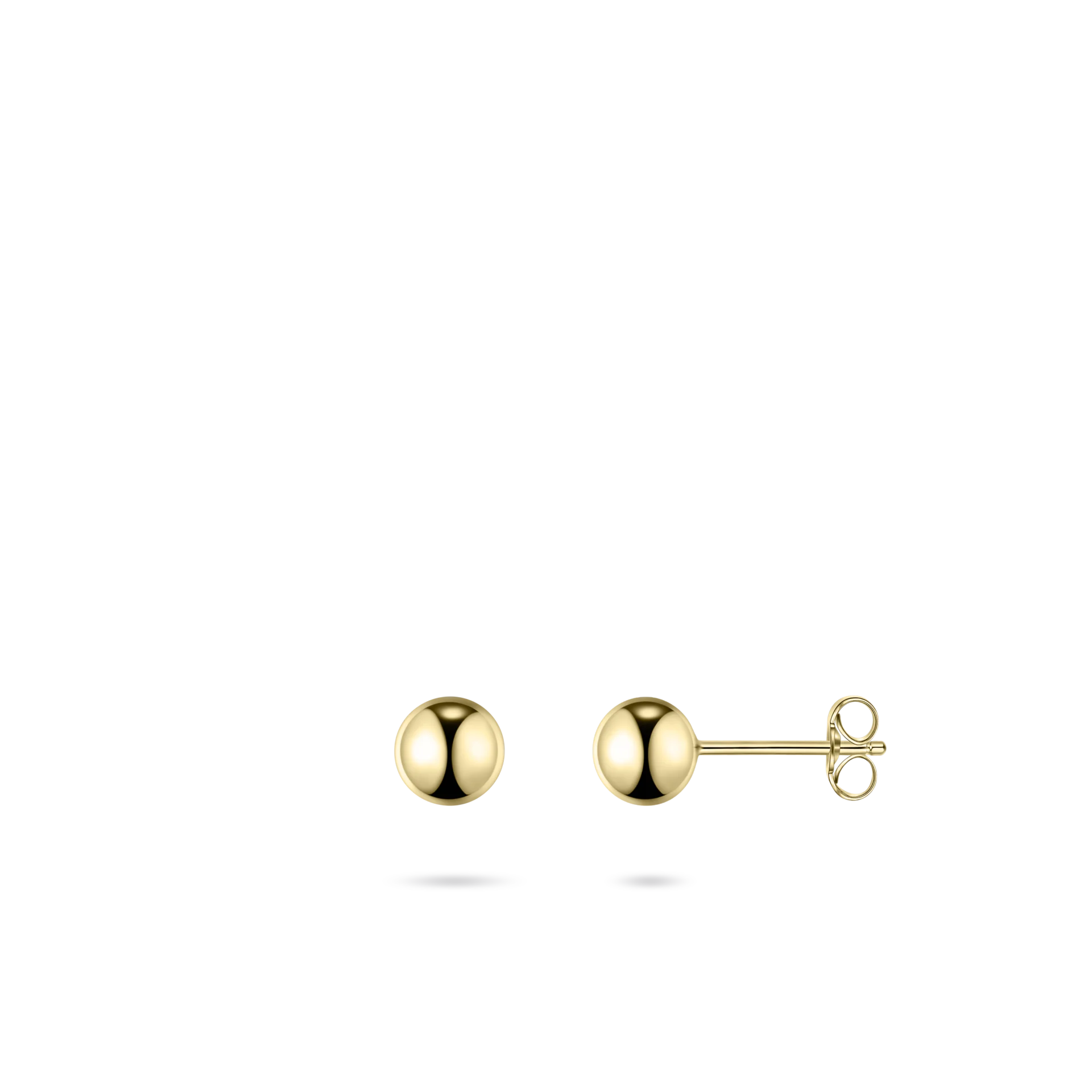 Gisser Gold Plated Silver Beaded Ear Studs 5mm
