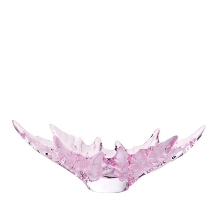 Lalique Champs Elysee Bowl, Pink Lustre
