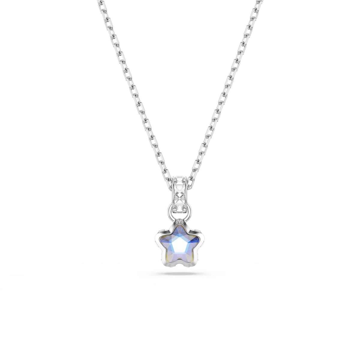 Swarovski Chroma pendant Mixed cuts Star White Rhodium plated