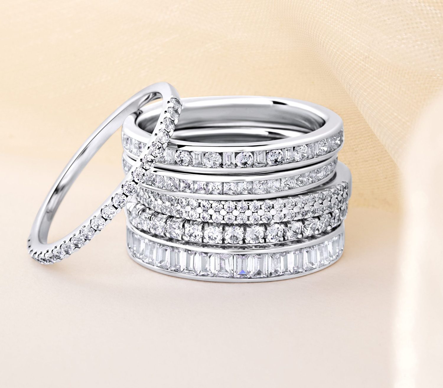 Diamond Set Wedding Rings at Rivoli Jewellers