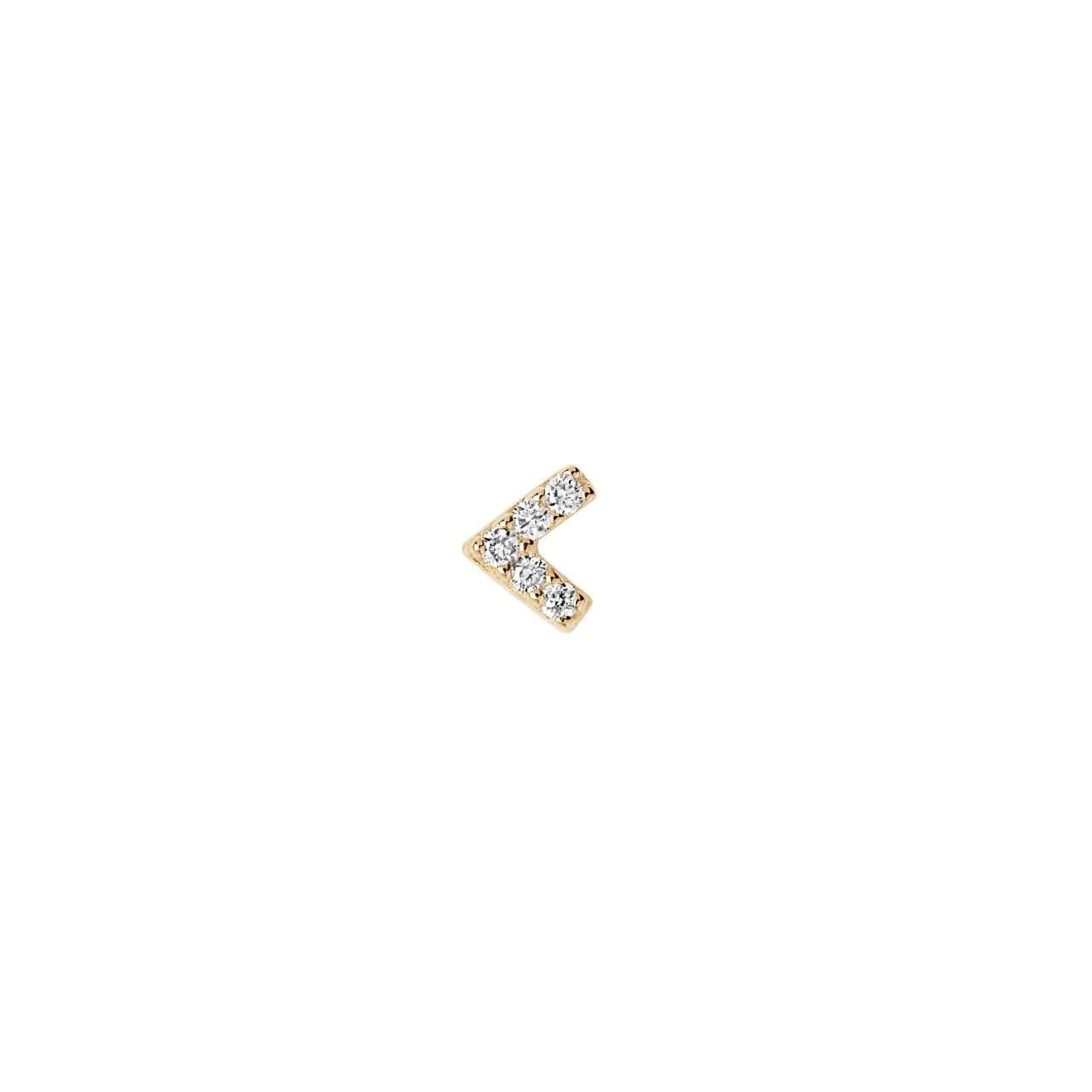 Maria Black Diamond Velvet Stud, Yellow Gold : SB1028YMD