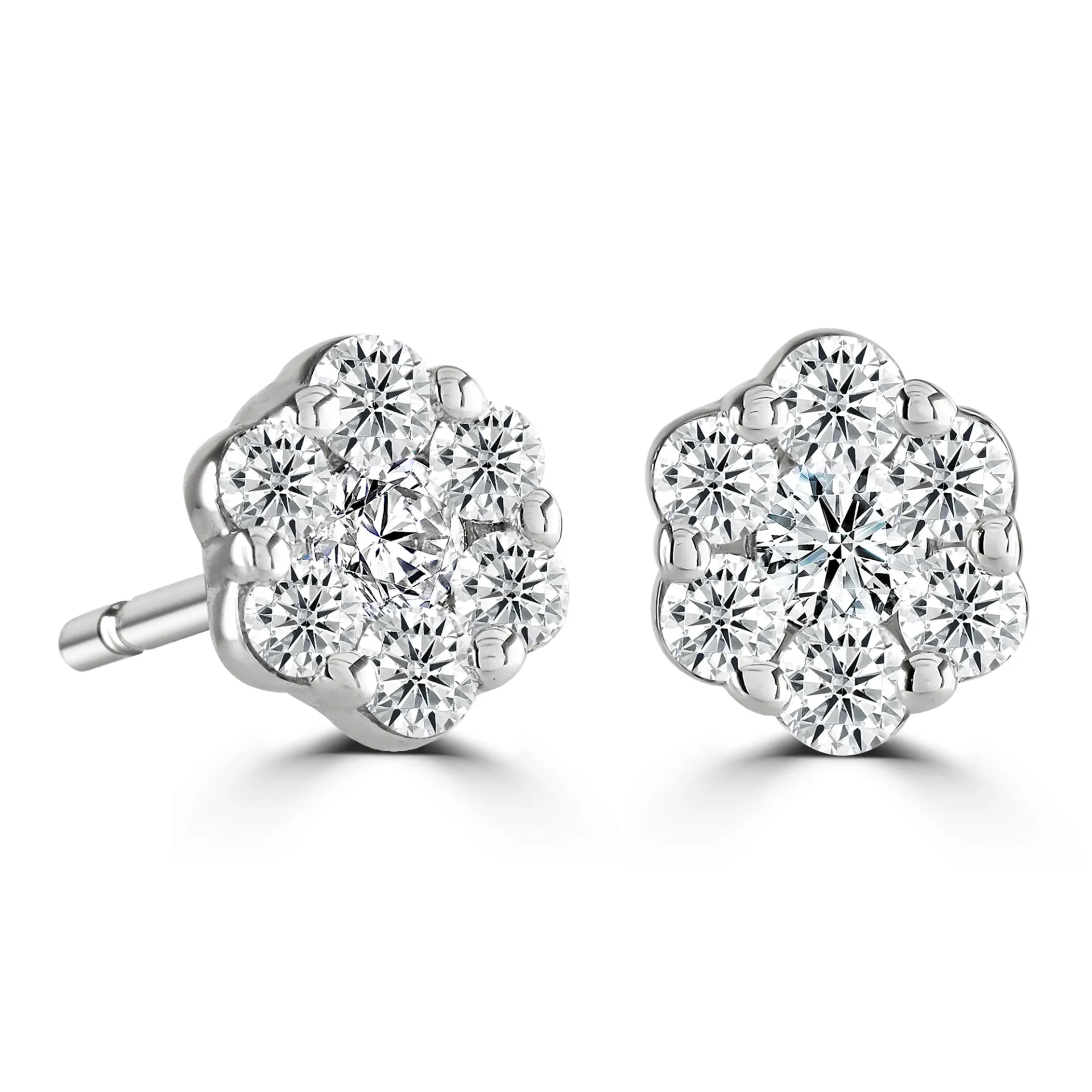 Something Borrowed : Diamond (Lab-Grown) Cluster Earrings, 0.5ct