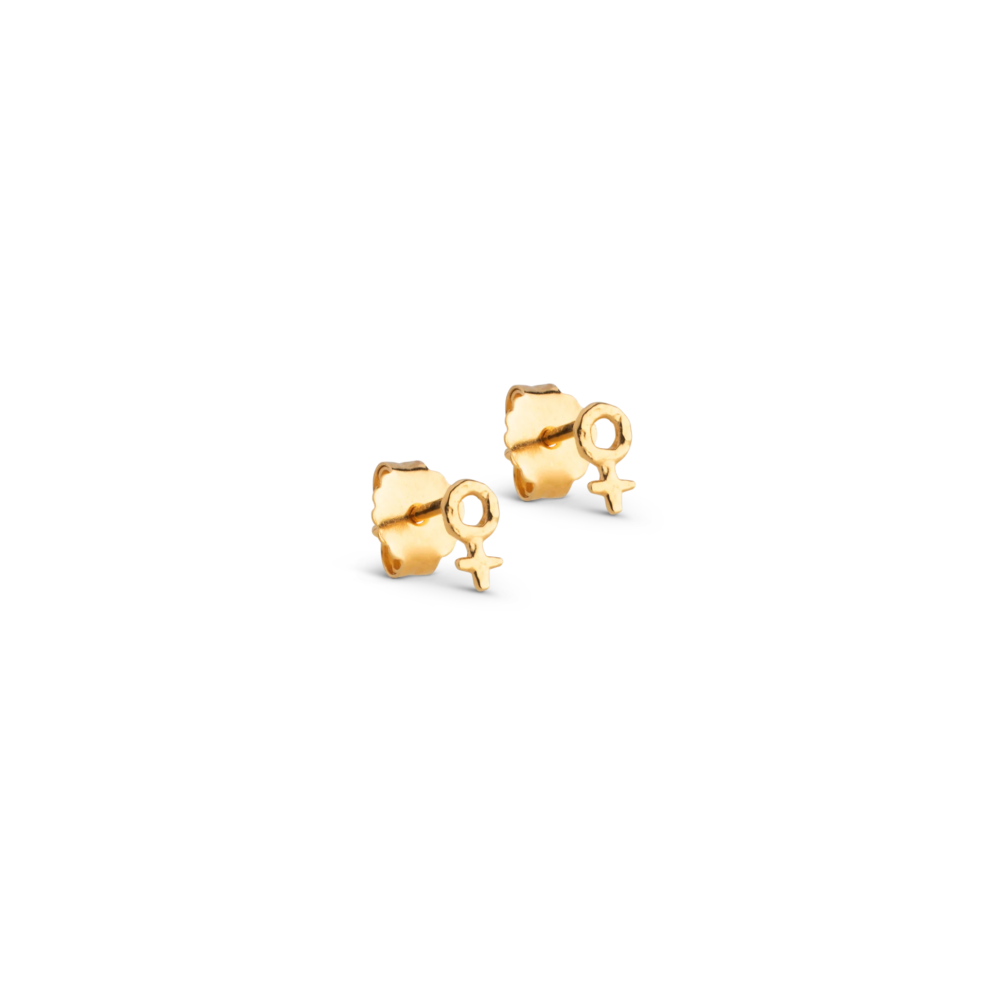 Enamel Copenhagen Feminine Power Studs, Gold Plated