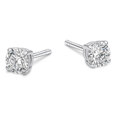 Platinum Diamond (Lab Grown) Stud Earrings, 1.00ct
