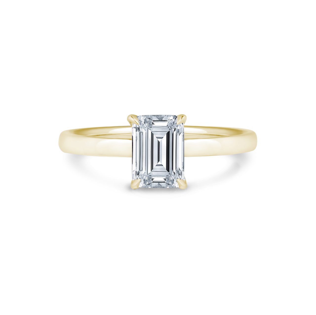 Rivoli Emerald Cut, Diamond (Lab-Grown) Engagement Ring, 2.55ct : 0165056