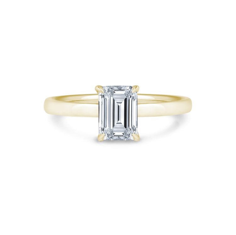 Rivoli Emerald Cut, Diamond (Lab-Grown) Engagement Ring, 2.55ct