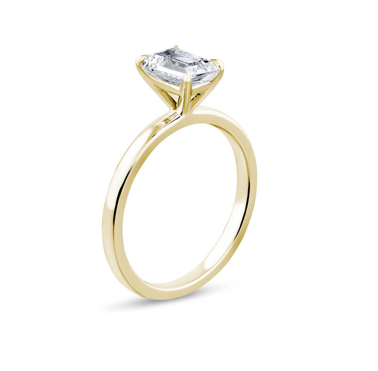 Rivoli Emerald Cut, Diamond (Lab-Grown) Engagement Ring, 2.55ct : 0165056