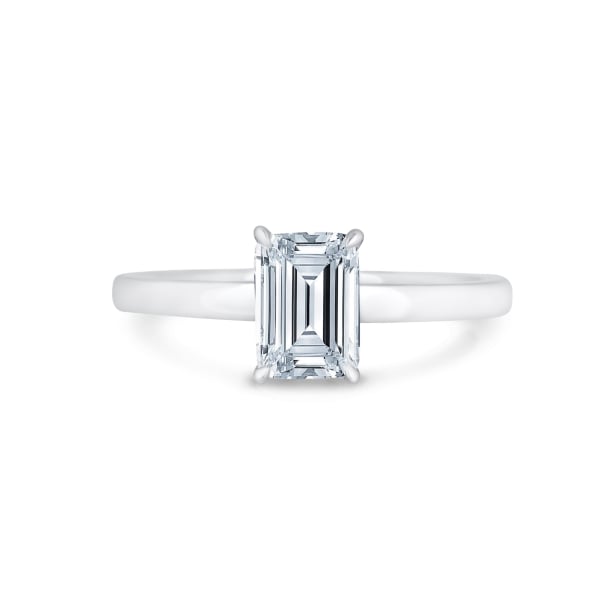 Rivoli Emerald Cut, Hidden Halo, Diamond (Lab-Grown) Engagement Ring, 2.90ct