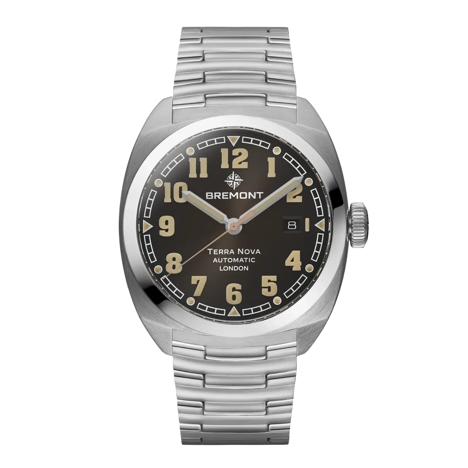 Bremont Terra Nova 40.5 Date, Black Dial, Bracelet