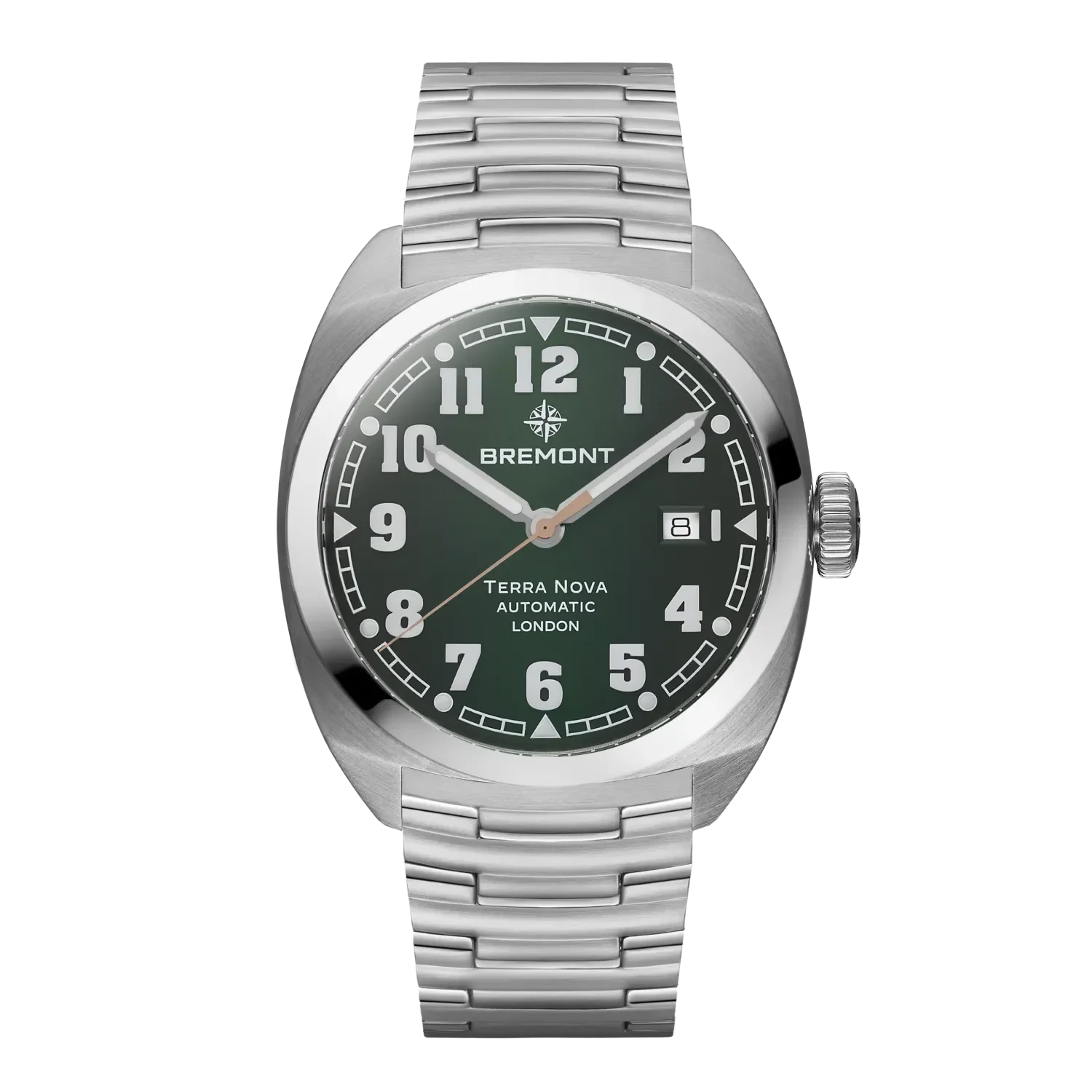 Bremont Terra Nova 40.5 Date, Green Dial, Bracelet
