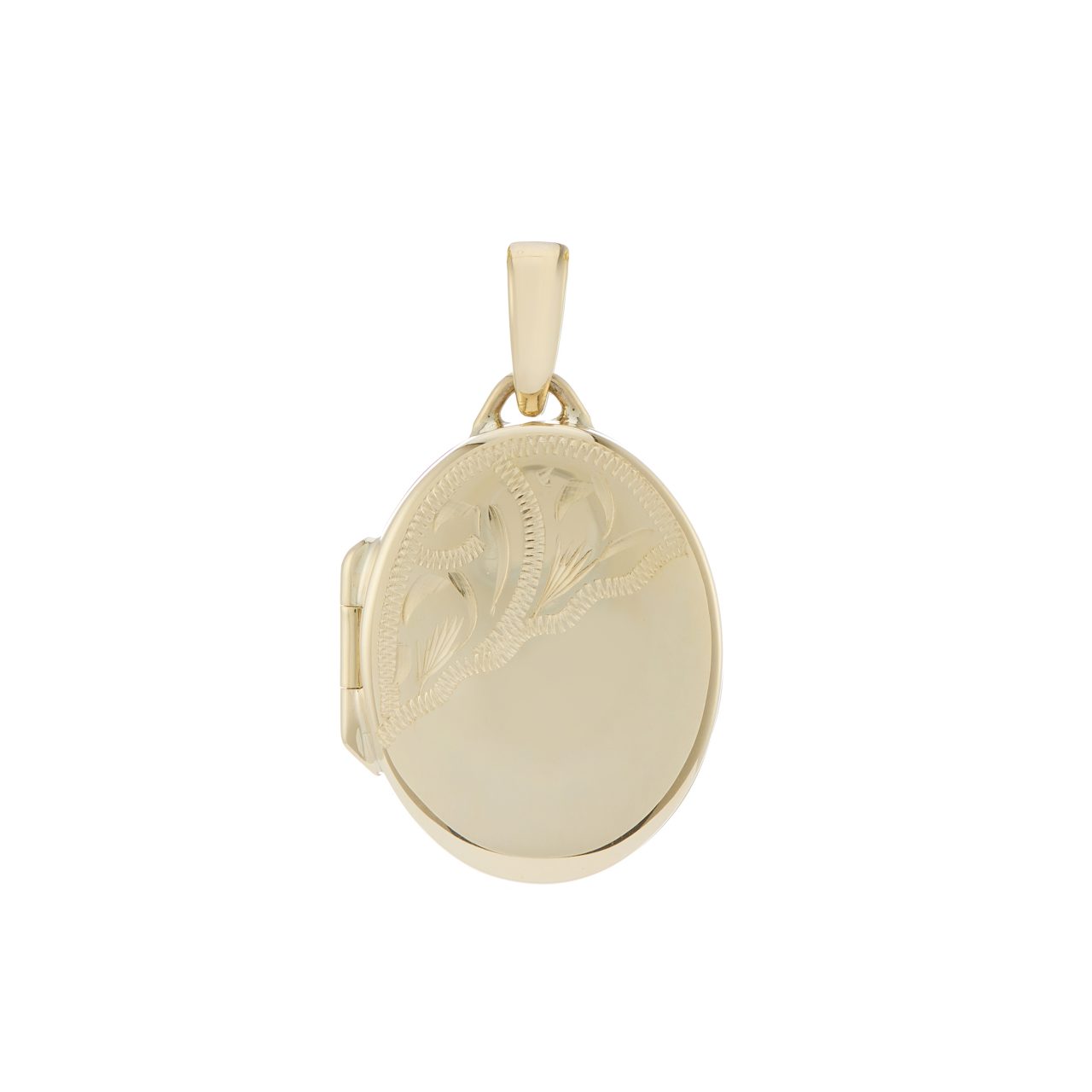 9ct Oval Locket with Chain