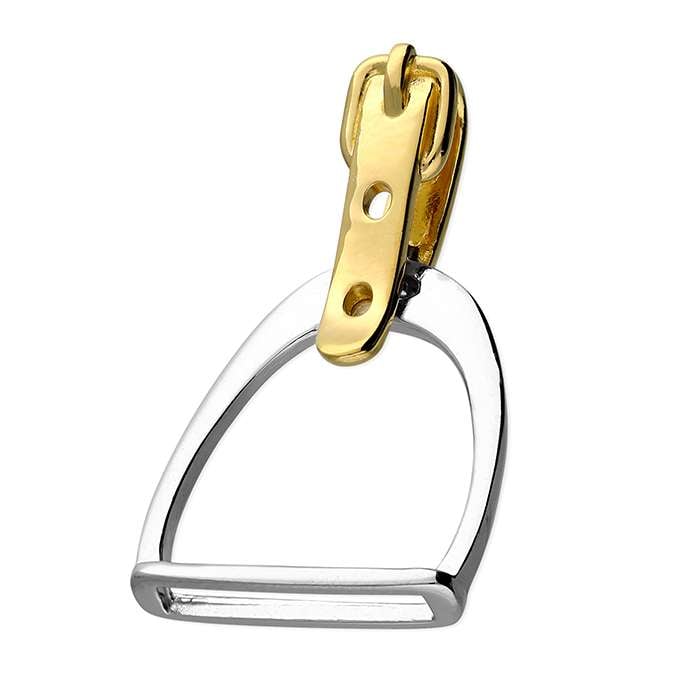 Stirrup Pendant, Sterling Silver