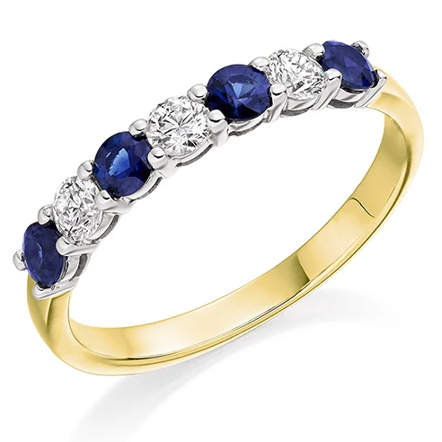 18ct Sapphire and Diamond Eternity Ring
