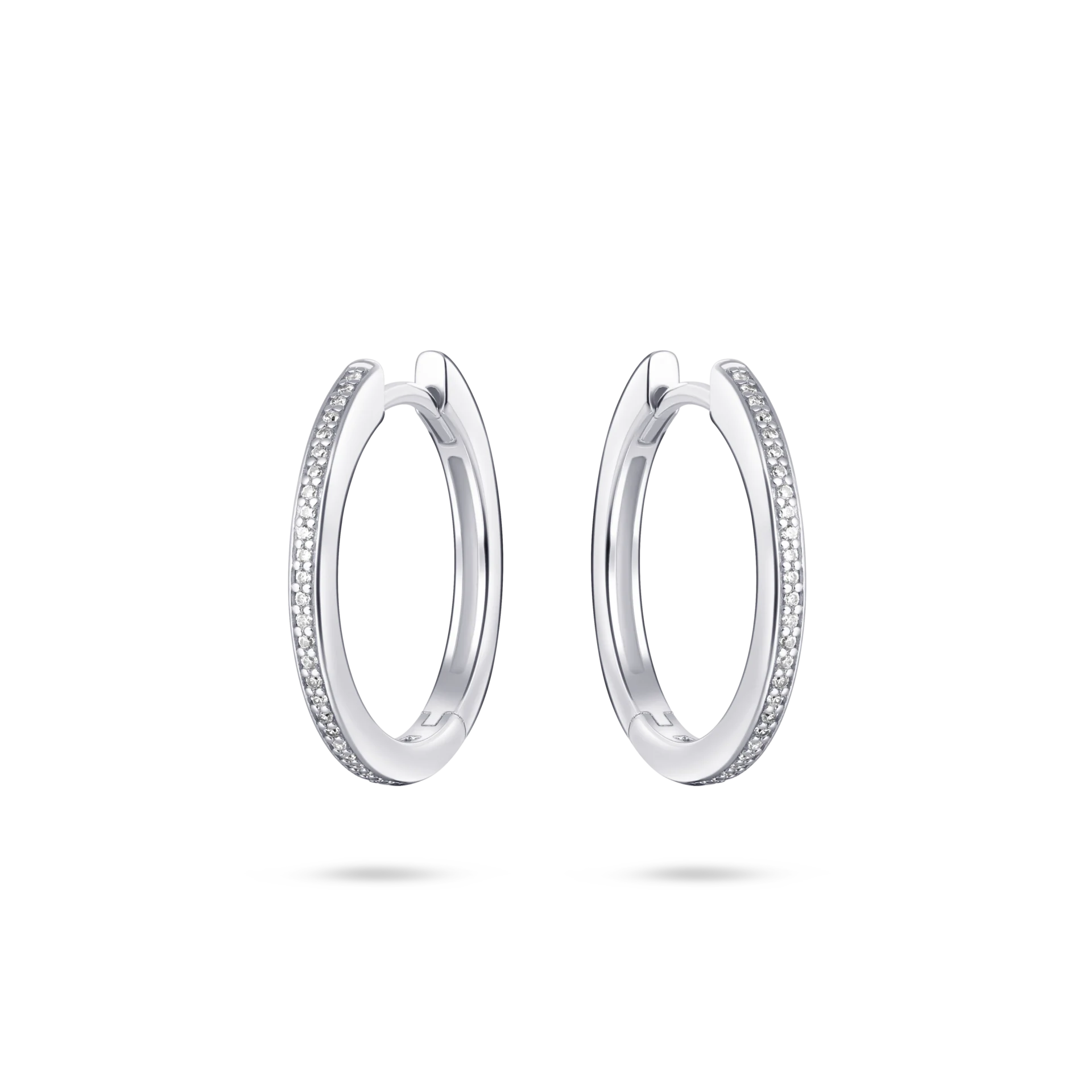 Gisser Silver Allure Hoop Earrings 20mm