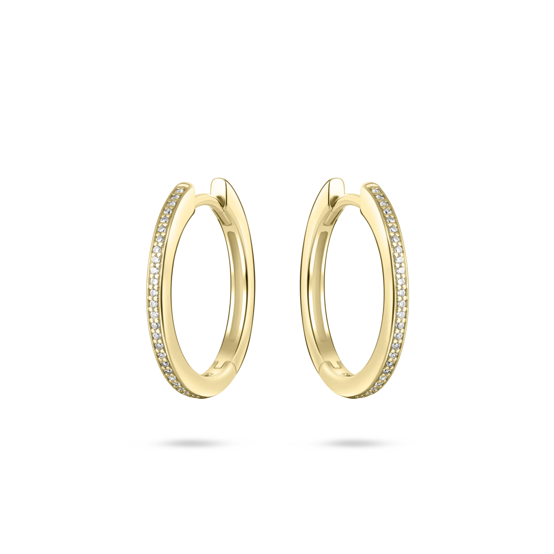 Gisser Gold Plated Silver Allure Hoop Earrings 20mm