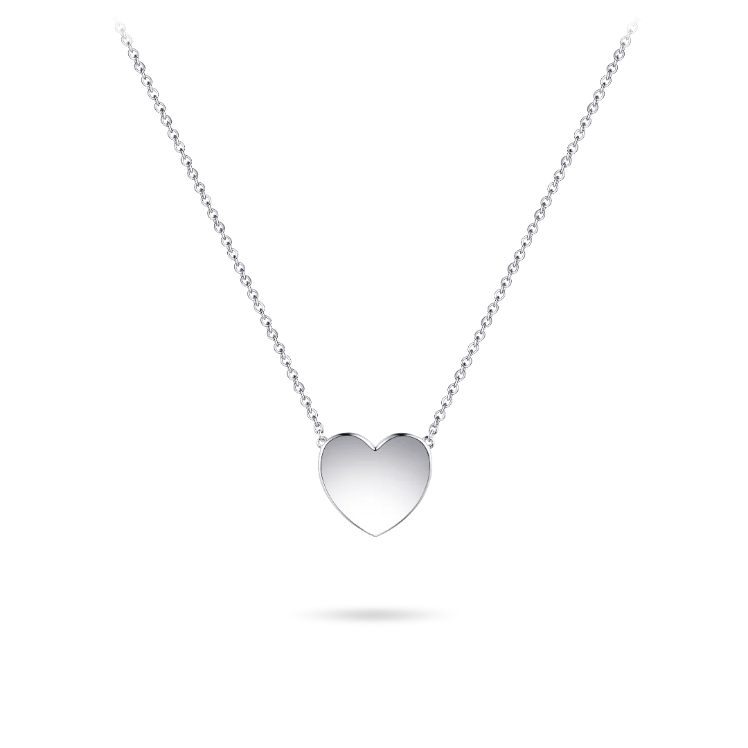 Gisser Silver Heart Necklace