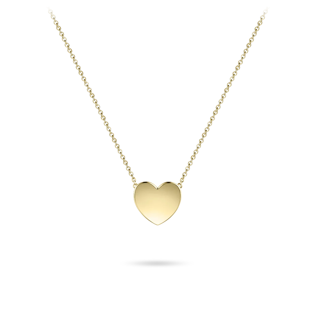 Gisser Gold Plated Silver Heart Necklace