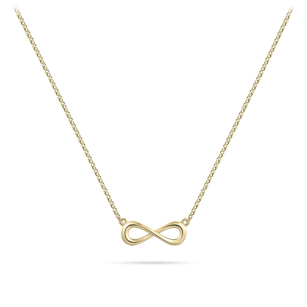 Gisser Gold Plated Silver Infinity Necklace