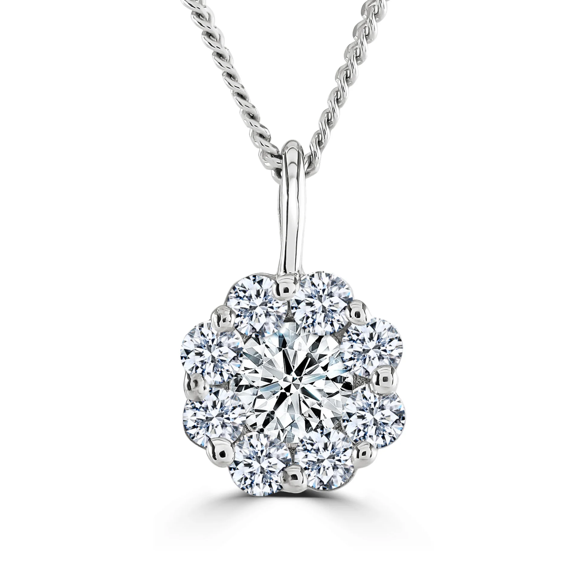 9ct Bella Diamond (Lab Grown) Cluster Pendant