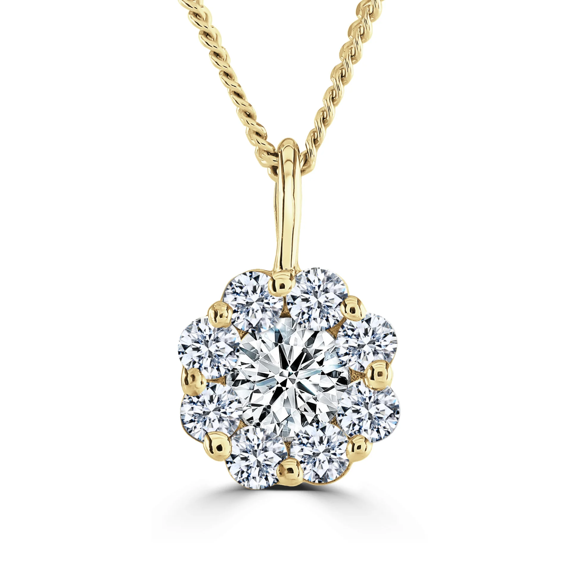 Something Borrowed : Diamond (Lab-Grown) Cluster Pendant, 0.4ct