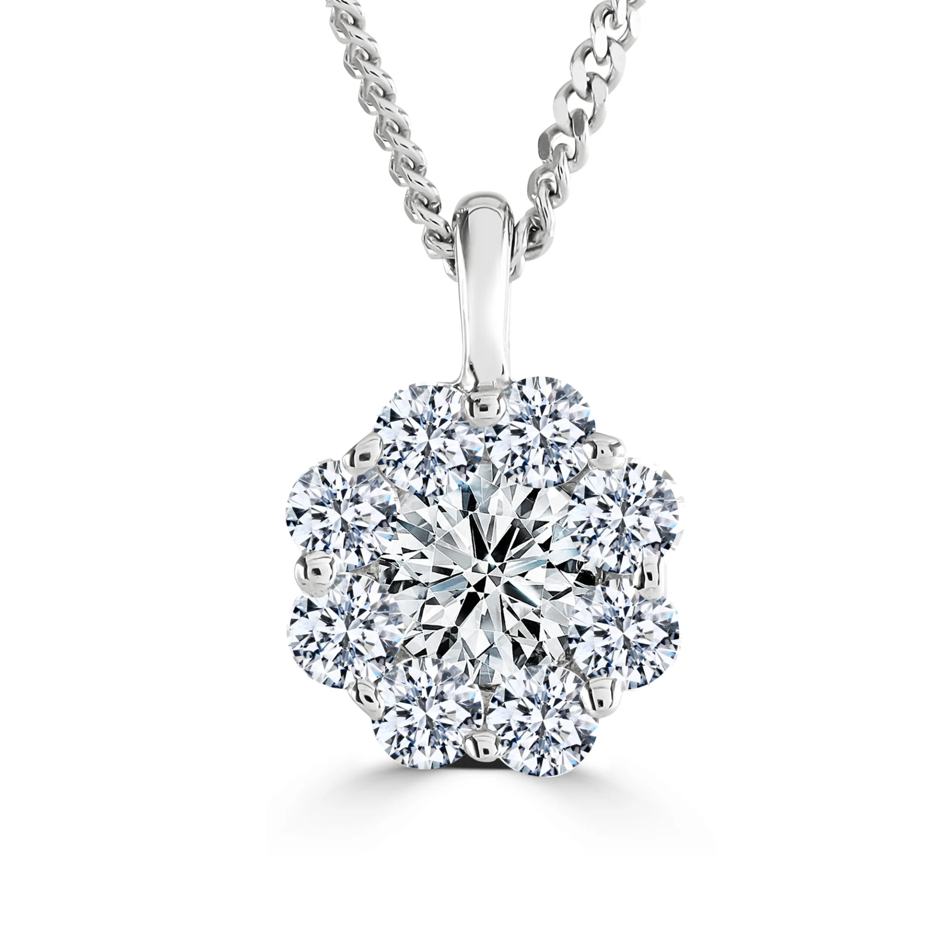 Something Borrowed : Diamond (Lab-Grown) Cluster Pendant, 0.5ct
