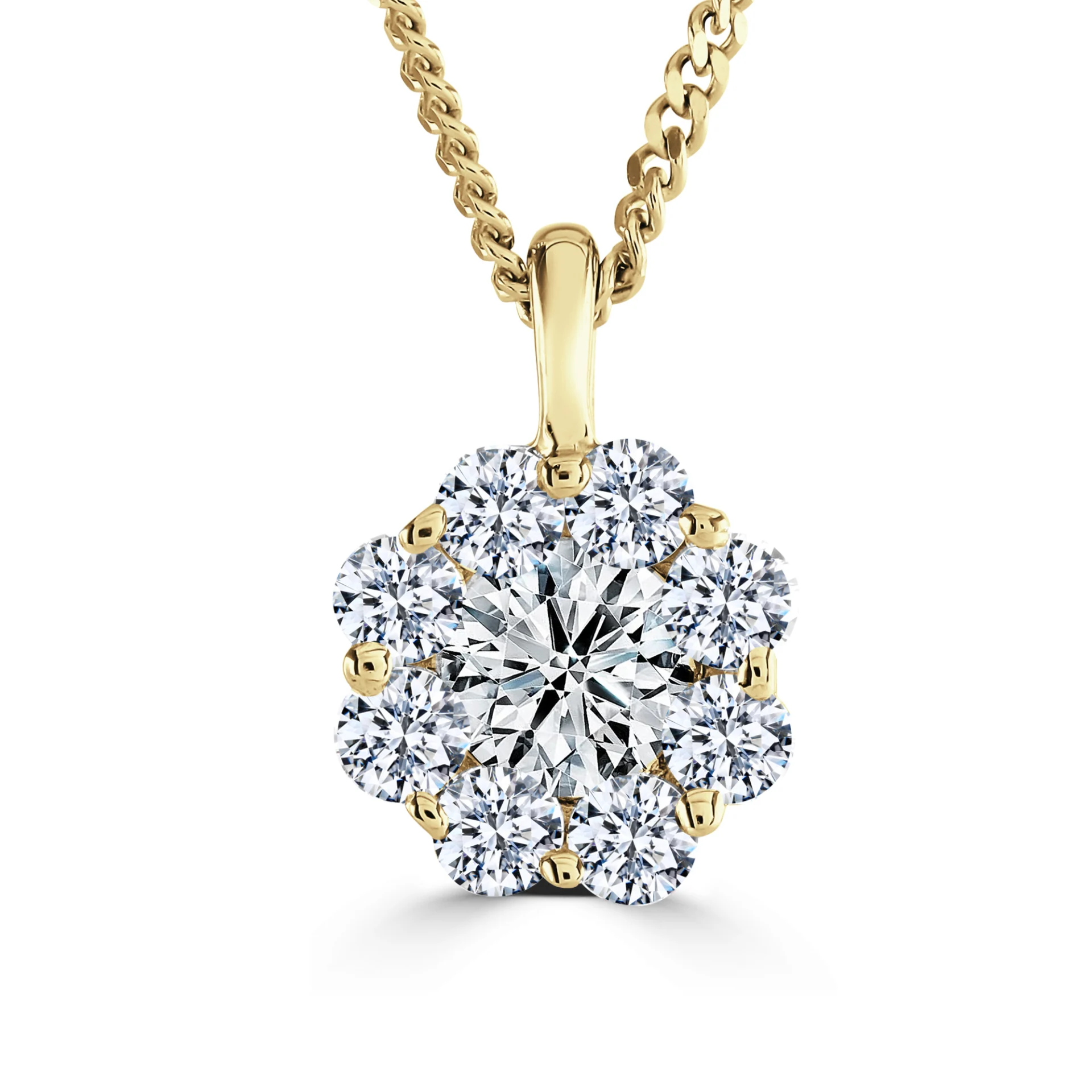 18ct Bella Diamond (Lab Grown) Cluster Pendant