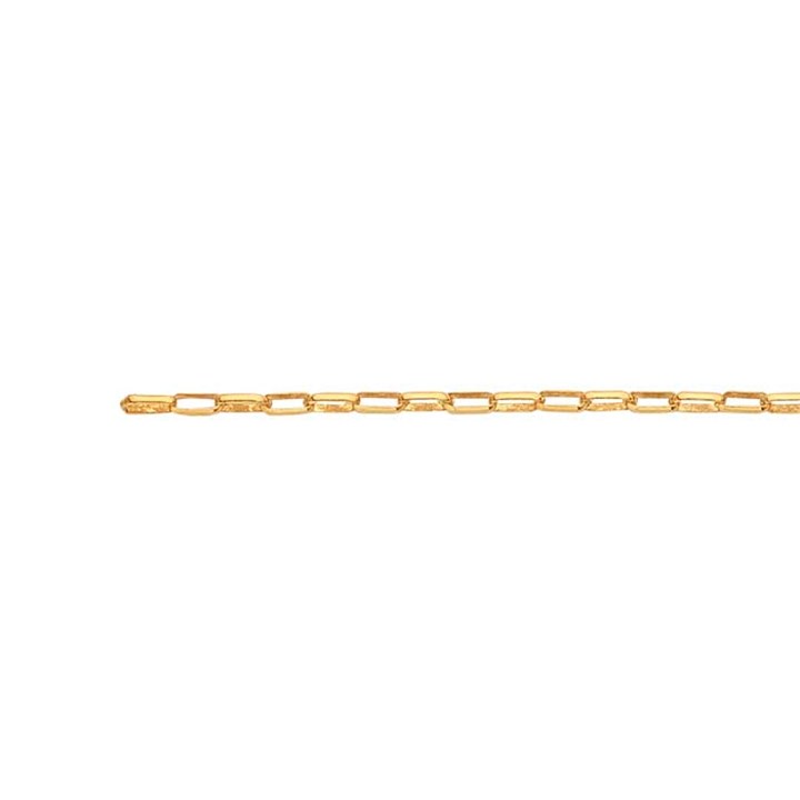Perma Jewel - Gold Welded Forever Bracelet, Oval Rolo Chain