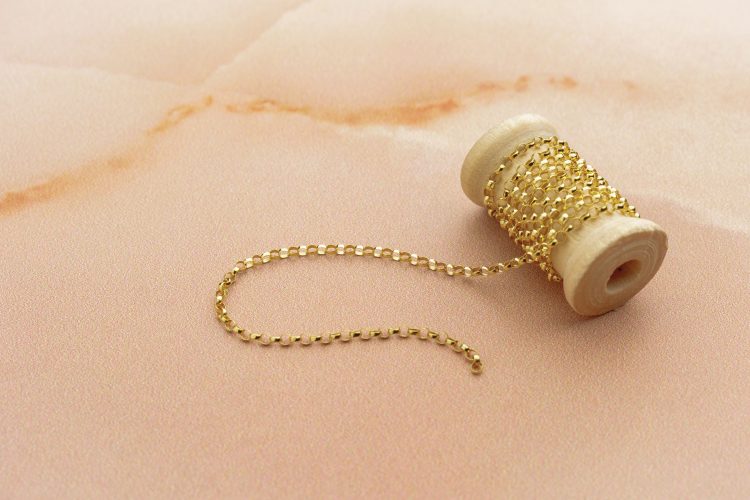 Perma Jewel - 9ct Gold Welded Forever Bracelet, Round Belcher Chain