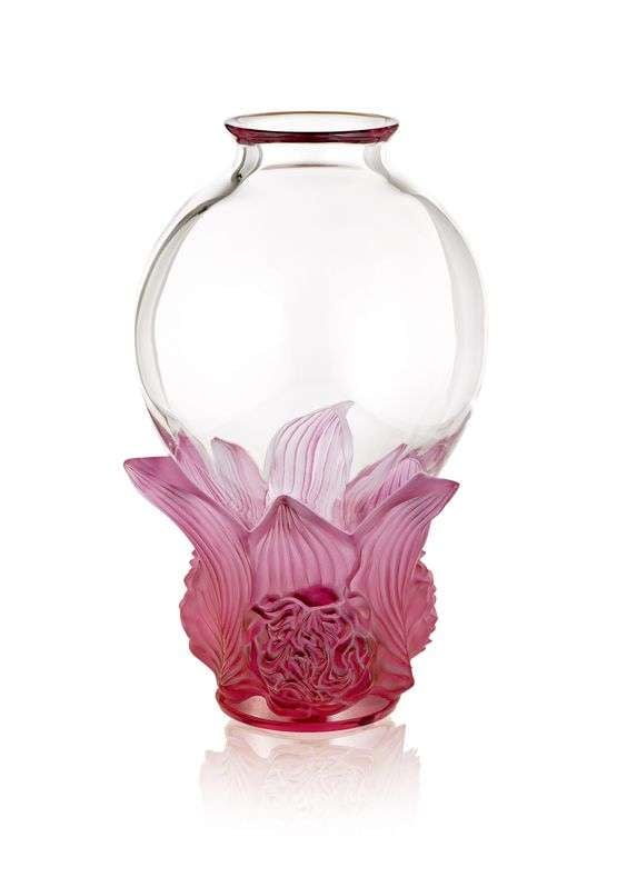 Lalique Opalescent Peonies Limited Edition Vase (99 ex)