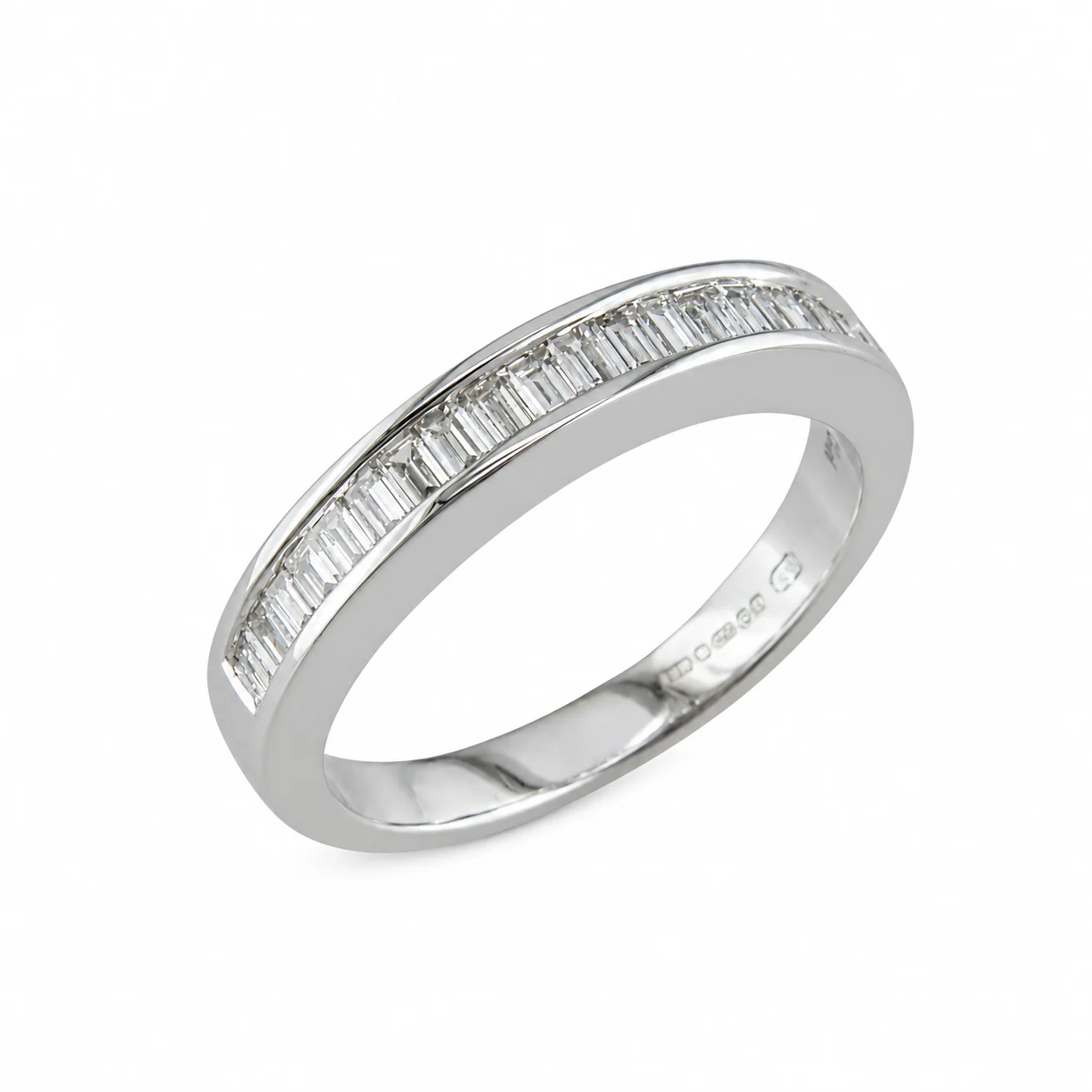 18ct White Gold Diamond Half Eternity Ring