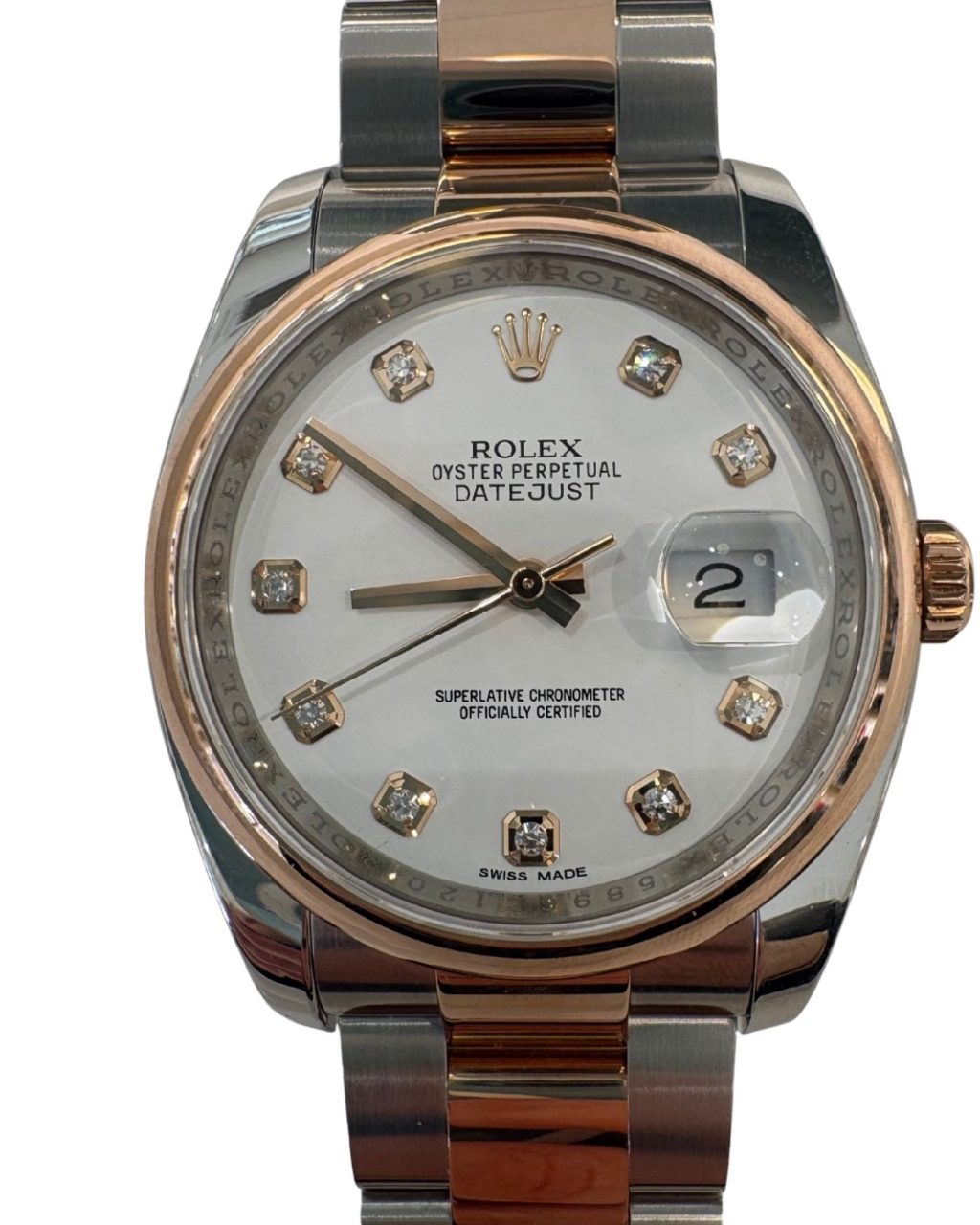 Pre-Owned Rolex Datejust Rose Bi Metal : 1250316
