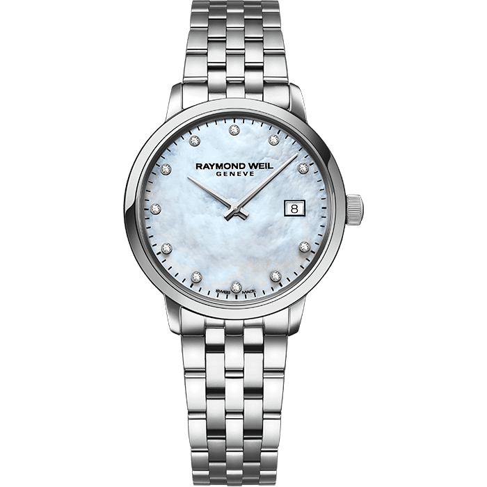 Raymond Weil Toccata Ladies White Mother-of-Pearl Diamond Quartz Watch