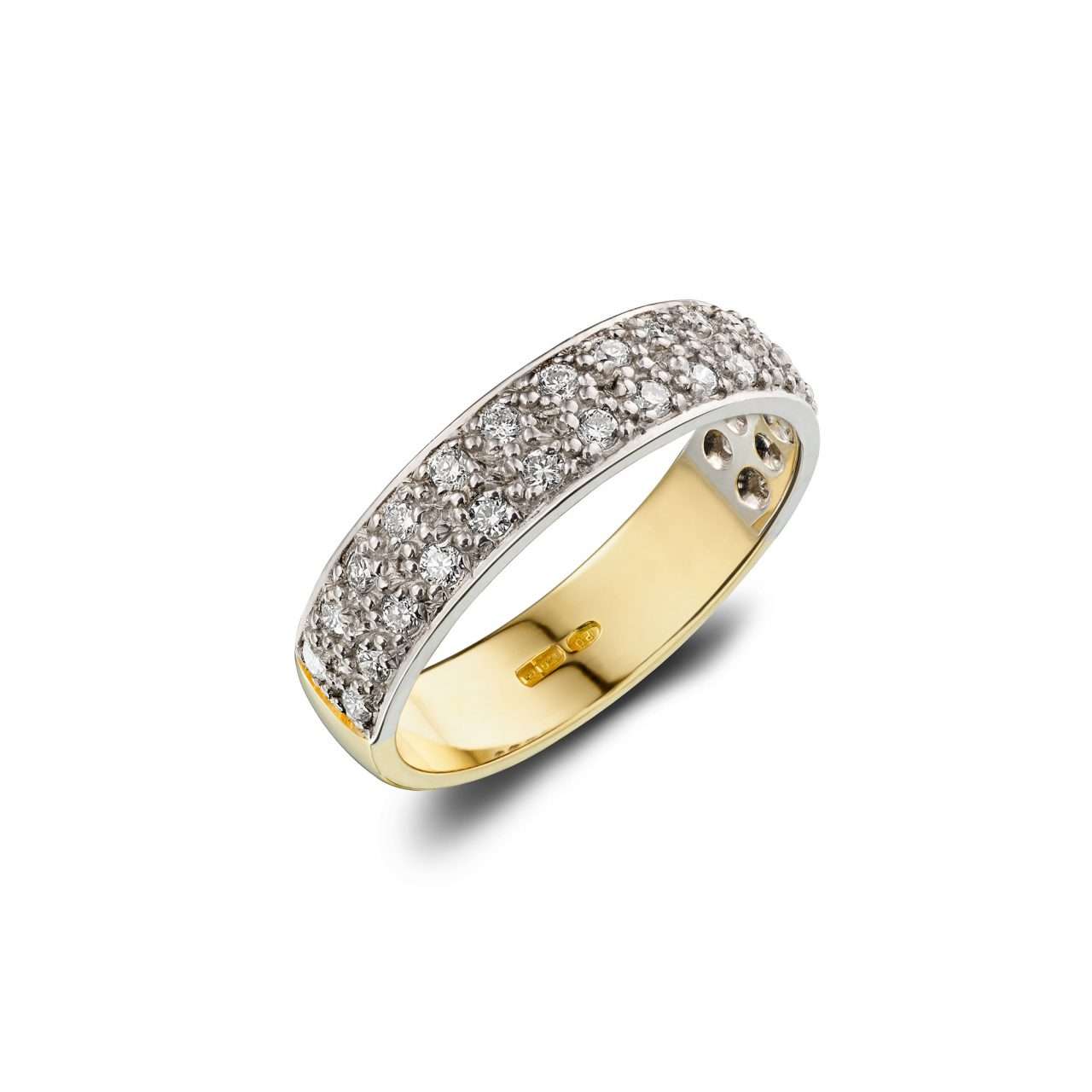 18ct Diamond Eternity Ring, Two Row : 0150069