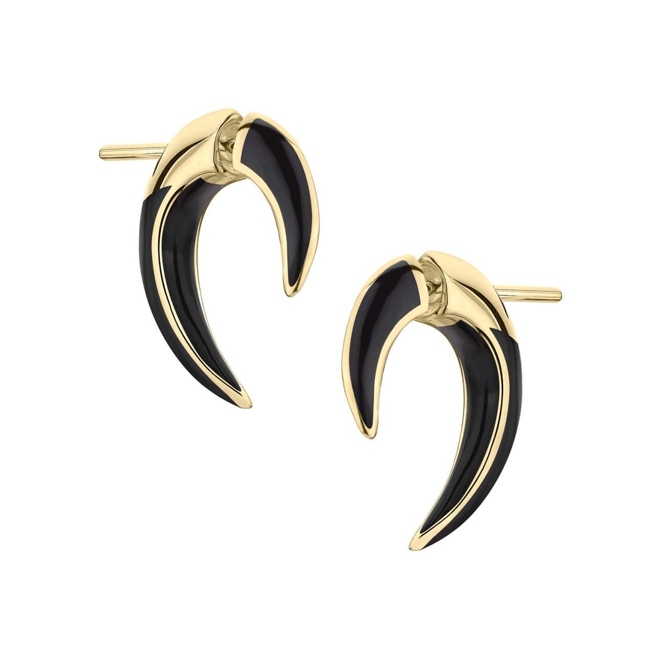 Shaun Leane Sabre Deco Yellow Gold Vermeil Ceramic Talon Earrings : SA075.YVBKEOS