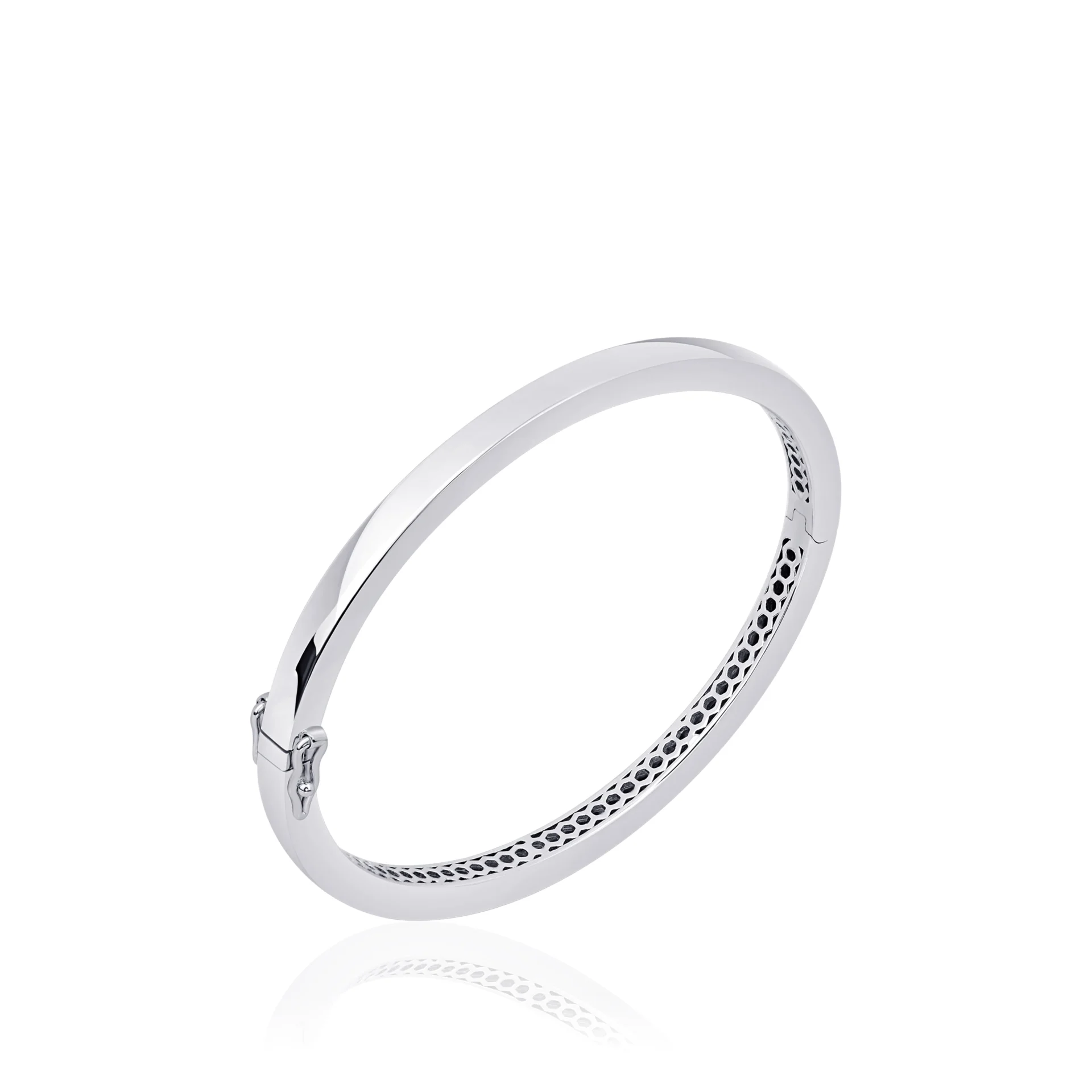 Gisser Silver Bangle 4mm