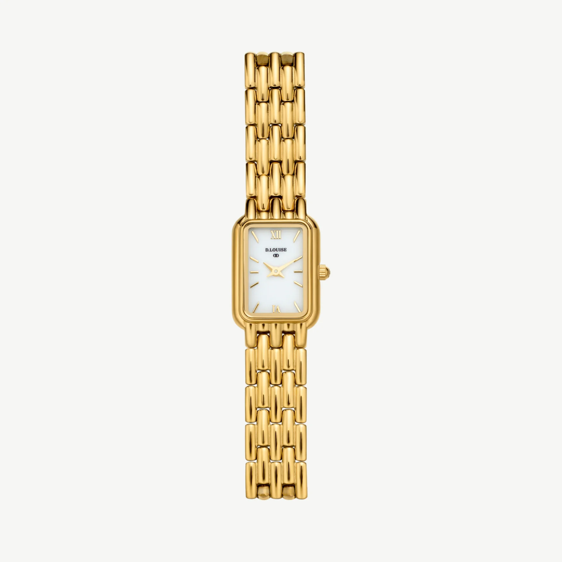 D.Louise Classic Gold Linked Watch
