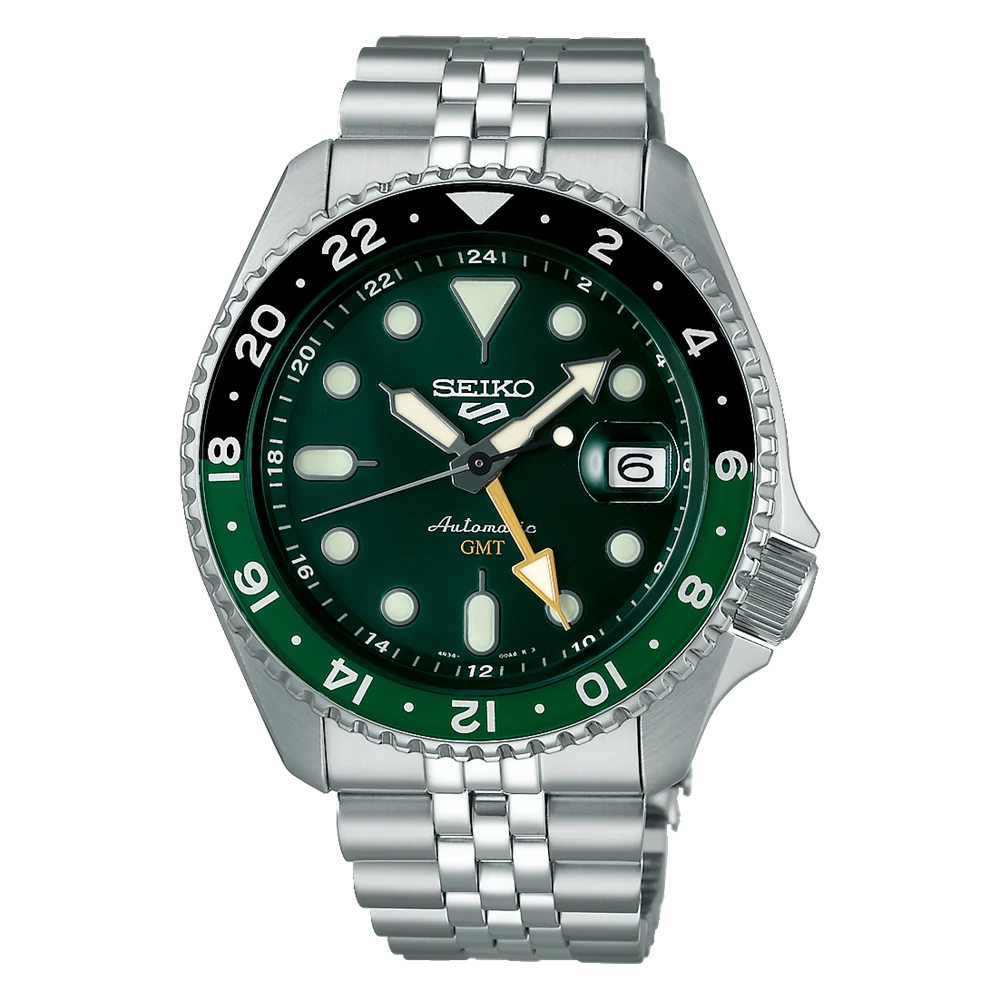 Seiko 5 Sports SKX GMT Bi Colour Green SSK035K1