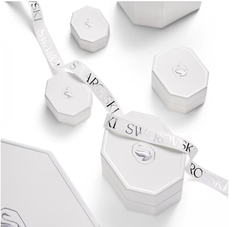 Eternity stud earrings Lab-grown diamonds 0.52 ct tw, Round shape, Sterling silver